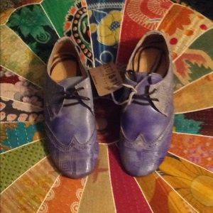 Bed Stu Topsy Steel Blue Driftwood flats